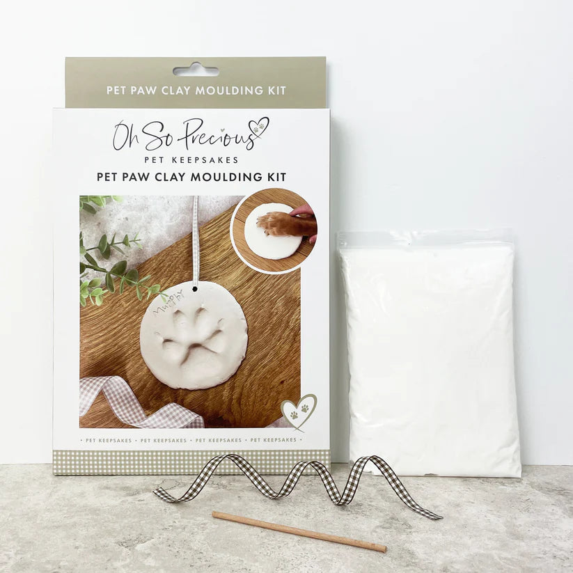 Clay Pet Paw Print Impression Moulding Kit